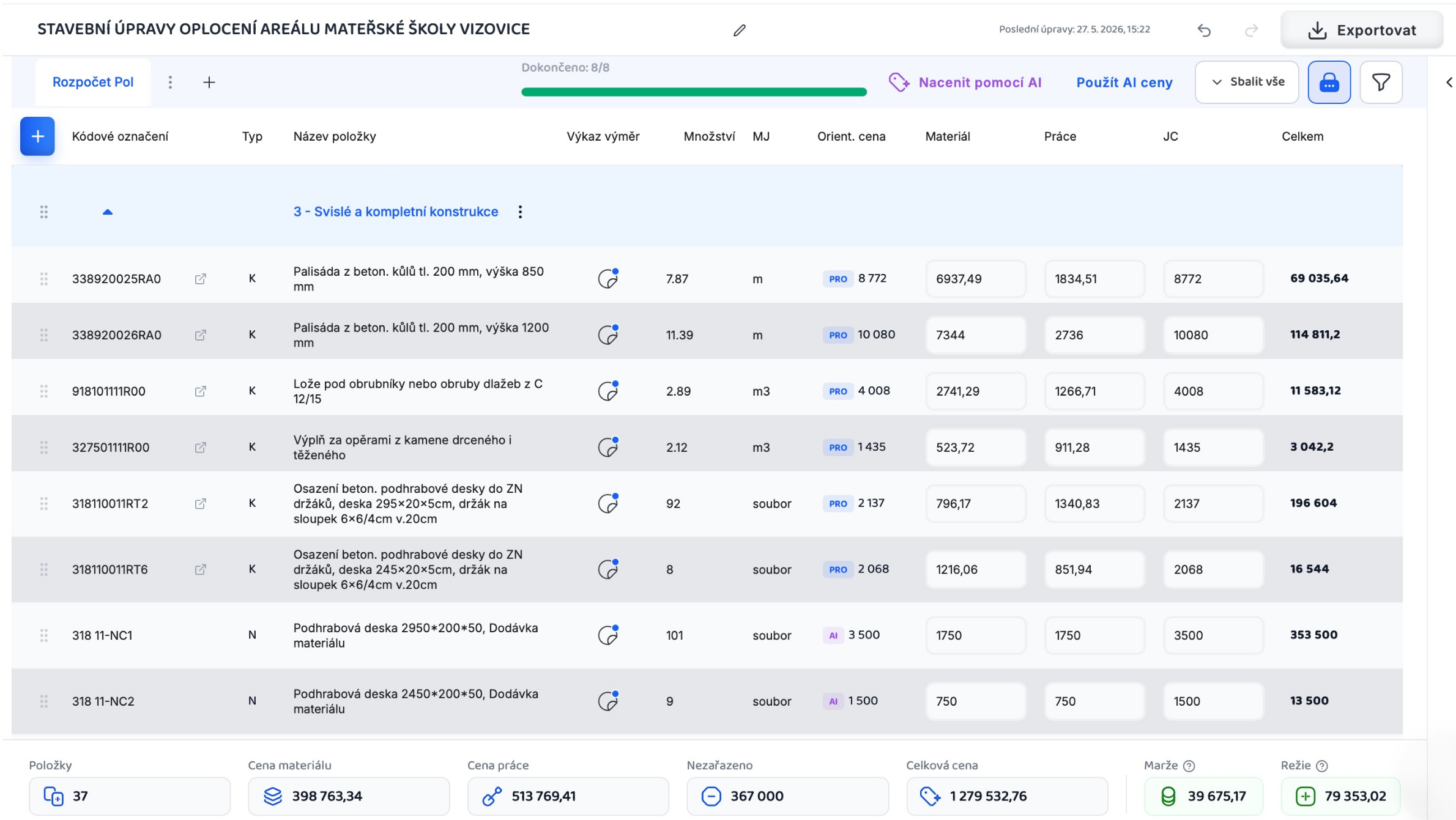 RozpočetPRO builder
